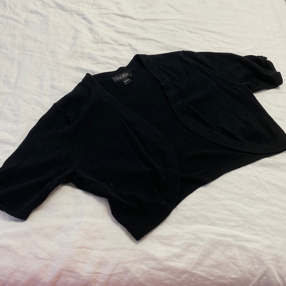 August Silk shrug sweater
